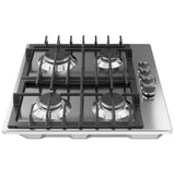 Bosch NGM5453UC Gas Cooktop, 24 inch Exterior Width, 4 Burners, 10,300 BTU Highest Burner, Stainless Steel colour