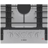 Bosch 500 Series NGM5659UC Gas Cooktop, 36 inch Exterior Width, 5 Burners, 10,300 BTU Highest Burner, Stainless Steel colour