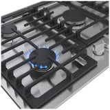Bosch 500 Series NGM5659UC Gas Cooktop, 36 inch Exterior Width, 5 Burners, 10,300 BTU Highest Burner, Stainless Steel colour