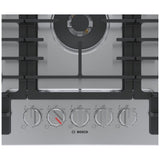Bosch 800 Series NGM8059UC Gas Cooktop, 30 inch Exterior Width, 5 Burners, 17,000 BTU Highest Burner, Stainless Steel colour