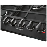 Bosch 800 Series 36" Gas Cooktop, 5 BRNR, BlkSS NGM8646UC product image