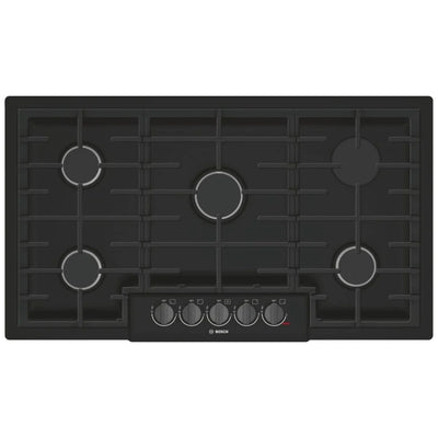 36" Gas Cooktop, 5 BRNR, BlkSS NGM8646UC