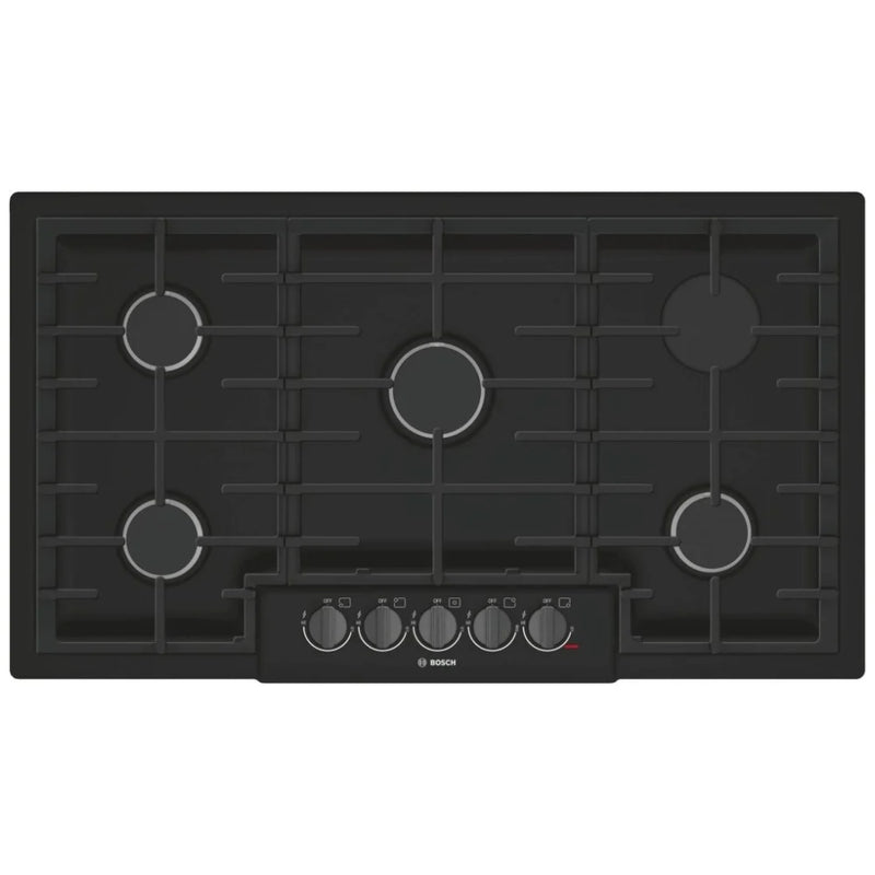Bosch 800 Series 36" Gas Cooktop, 5 BRNR, BlkSS NGM8646UC