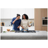 Bosch 800 Series NGM8659UC Gas Cooktop, 36 inch Exterior Width, 5 Burners, 17,000 BTU Highest Burner, Stainless Steel colour