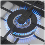 Bosch Benchmark Series NGMP659UC Gas Cooktop, 36 inch Exterior Width, 5 Burners, 6,000 BTU Highest Burner, Stainless Steel colour