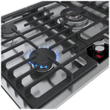 Bosch Benchmark Series NGMP659UC Gas Cooktop, 36 inch Exterior Width, 5 Burners, 6,000 BTU Highest Burner, Stainless Steel colour