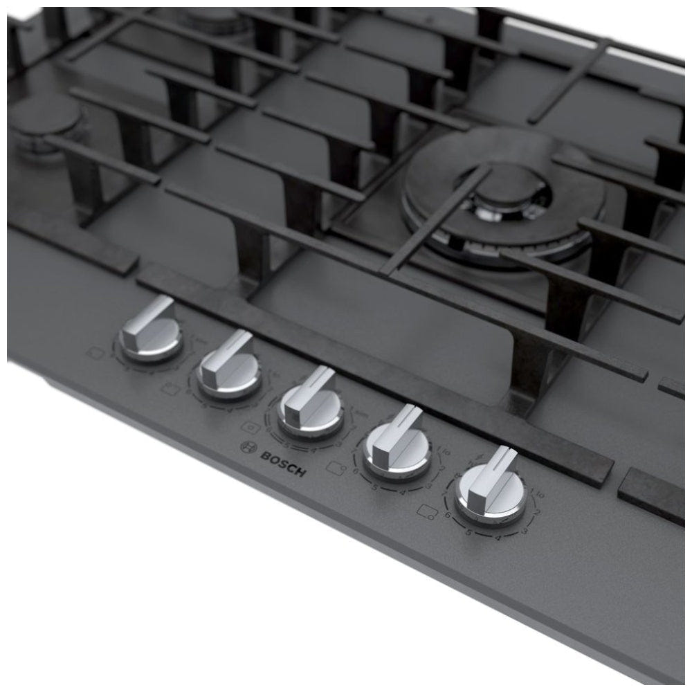 36" Bosch Benchmark Gas Cooktop, Benchmark, Tempered Glass, FlameSelect NGMP677UC