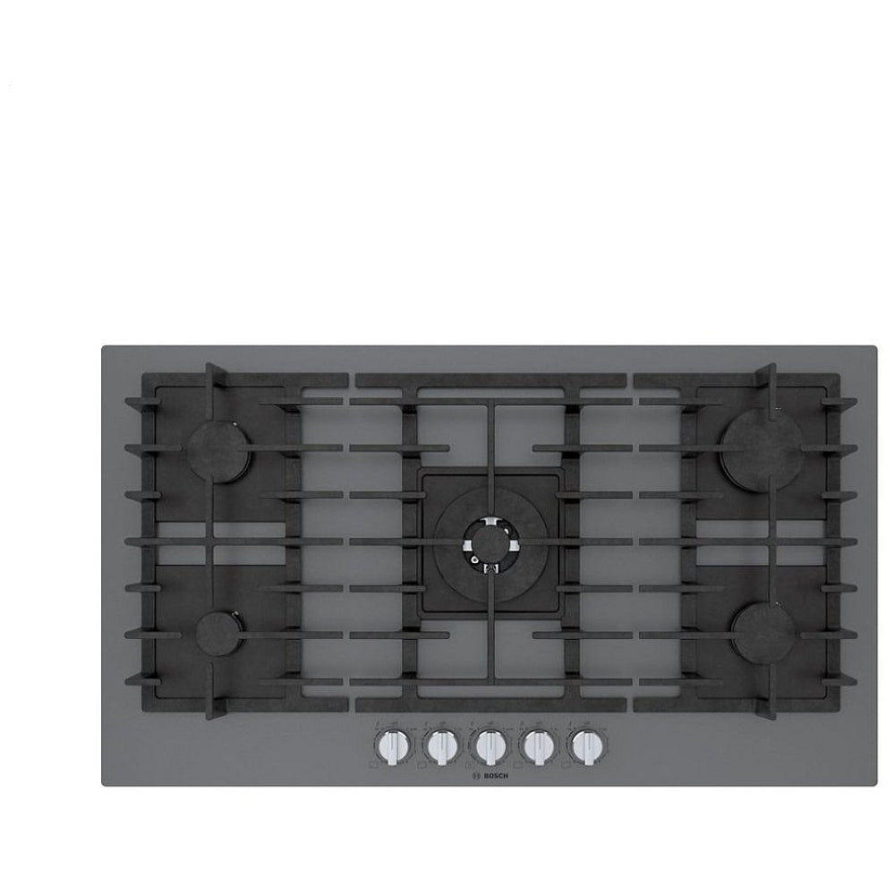 36" Bosch Benchmark Gas Cooktop, Benchmark, Tempered Glass, FlameSelect NGMP677UC