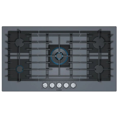 36" Bosch Benchmark Gas Cooktop, Benchmark, Tempered Glass, FlameSelect NGMP677UC