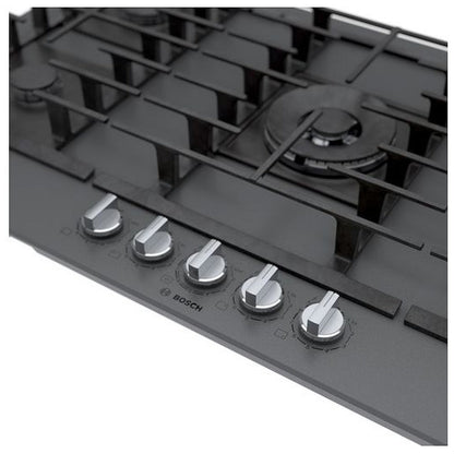 36" Bosch Benchmark Gas Cooktop, Benchmark, Tempered Glass, FlameSelect NGMP677UC