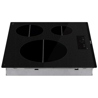 Bosch 500 Series NIT5460UC Electric Cooktop, 24 inch Exterior Width, 3 Burners, 3,700 Highest Burner Element (Watts), Black colour