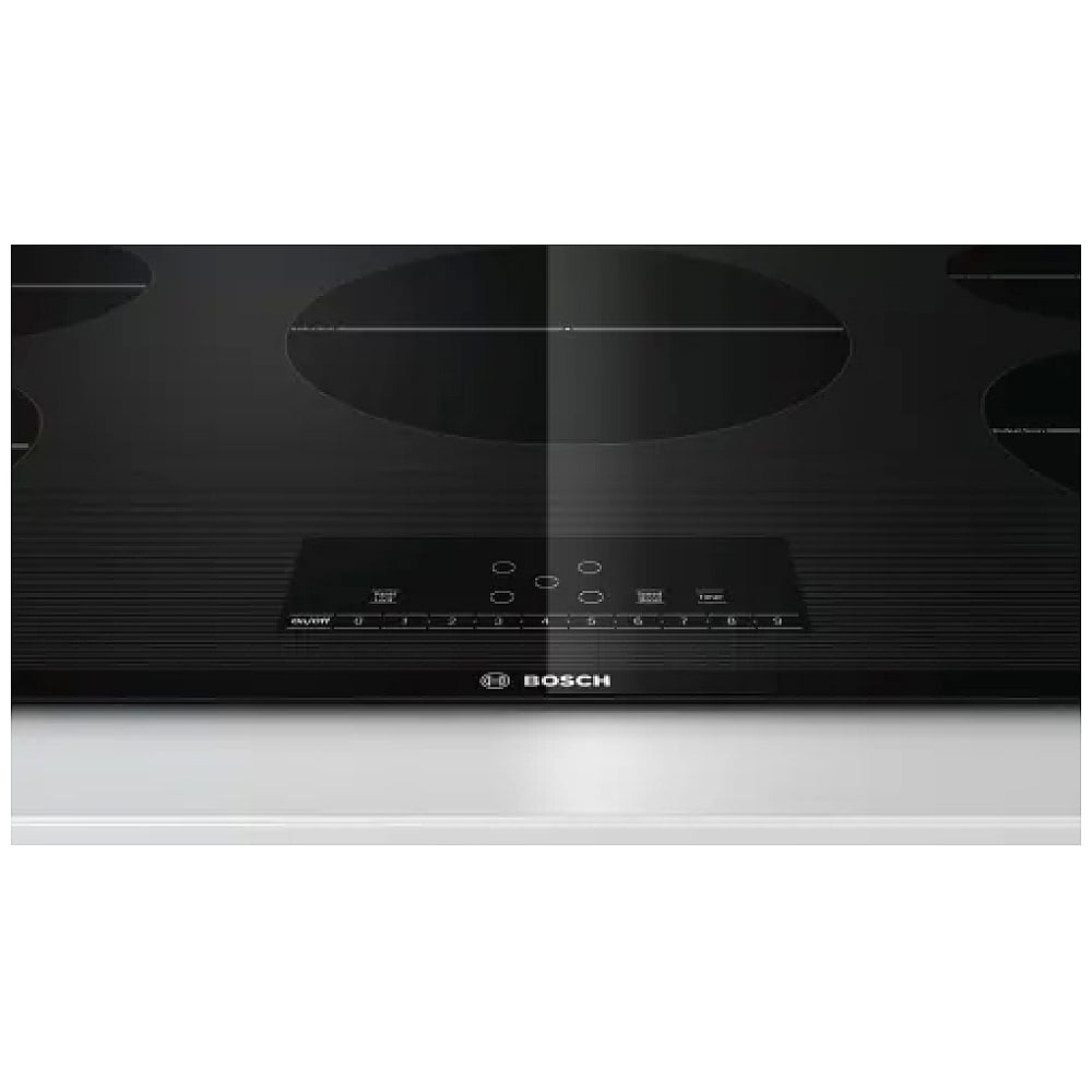 Bosch 500 Series NIT5660UC Induction Cooktop, 36 inch Exterior Width, 5 Burners, 3,600 W Highest Element, Black colour