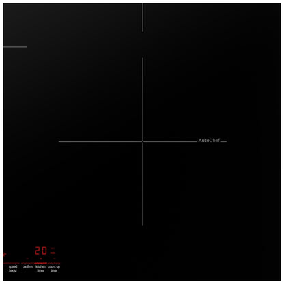 36" Induction Cooktop, Black, Stainless Steel Frame, Home Connect NIT8660SUC