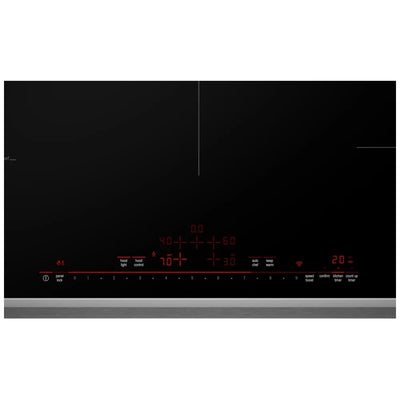 36" Induction Cooktop, Black, Stainless Steel Frame, Home Connect NIT8660SUC