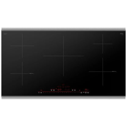 36" Induction Cooktop, Black, Stainless Steel Frame, Home Connect NIT8660SUC