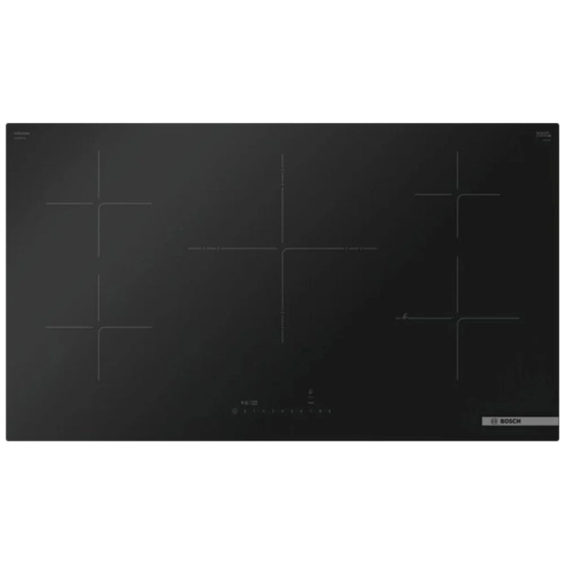 Bosch 800 Series NIT8661UC Induction Cooktop, 36 inch Exterior Width, 5 Burners, 3,600 W Highest Element, Black colour
