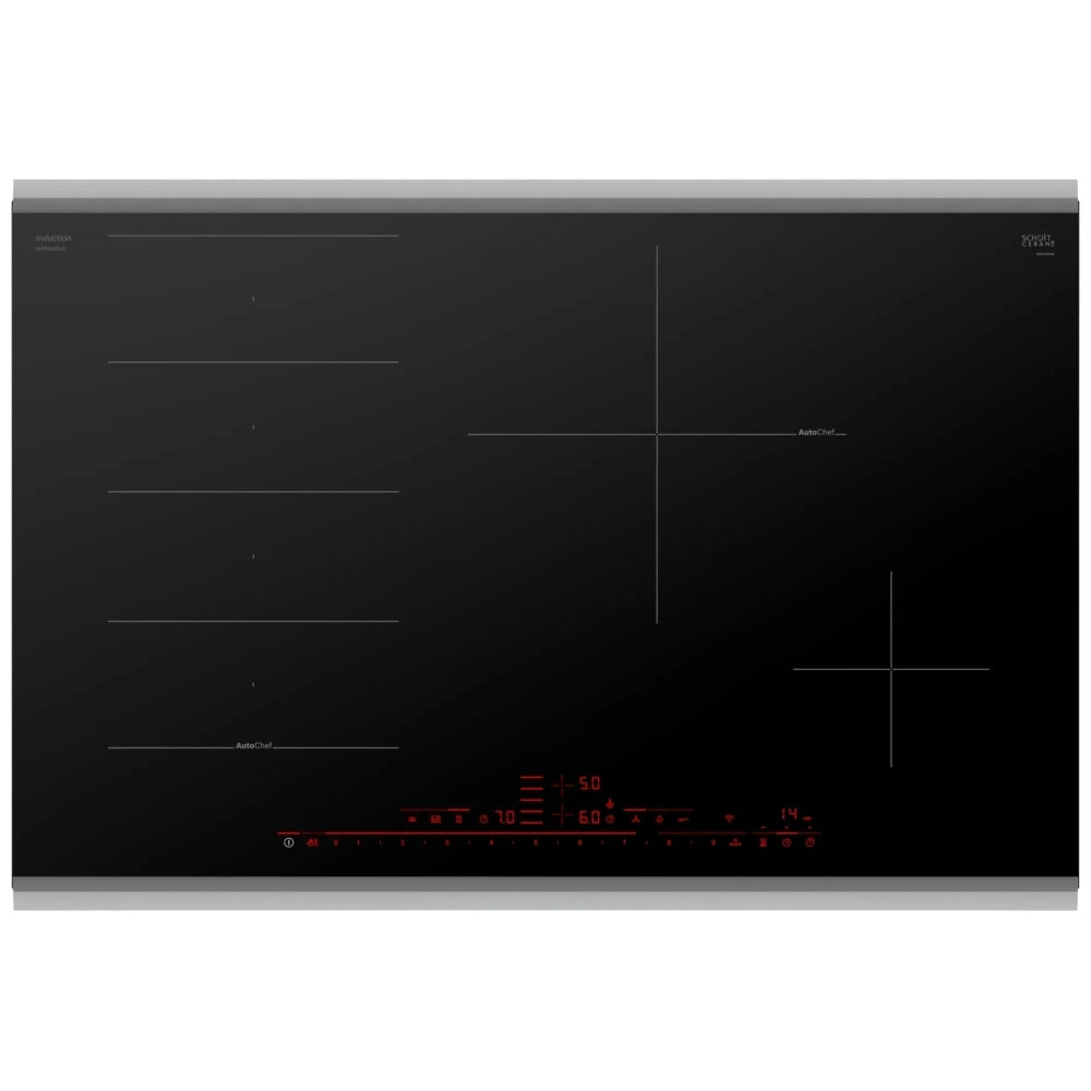 30" Induction Cooktop, Black, Stainless Steel Frame, Home Connect NITP060SUC