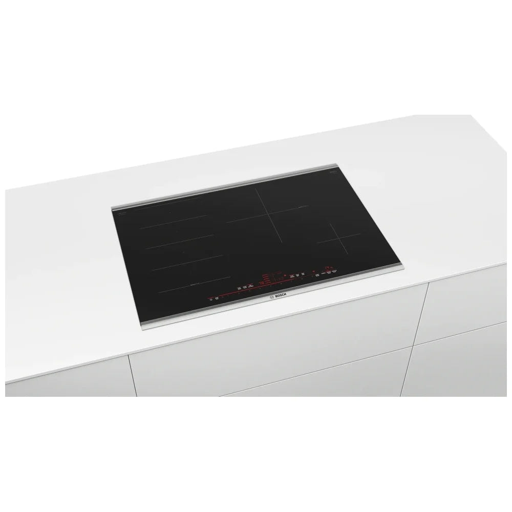 30" Induction Cooktop, Black, Stainless Steel Frame, Home Connect NITP060SUC