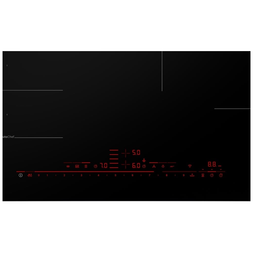 Bosch Benchmark Series NITP060UC Induction Cooktop, 30 inch Exterior Width, 4 Burners, 3,700 W Highest Element, Black colour