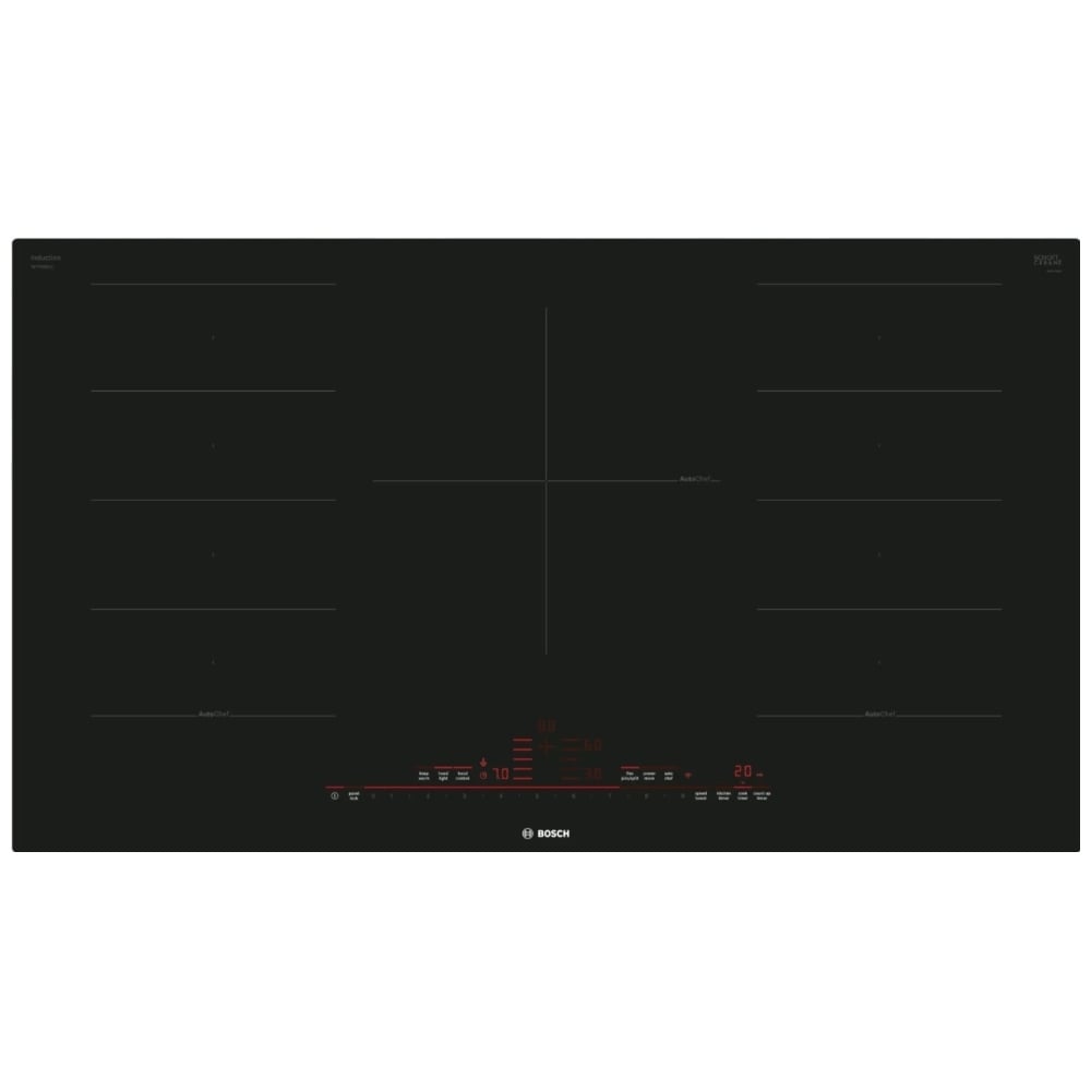 Bosch Benchmark Series NITP660UC Induction Cooktop, 36 inch Exterior Width, 5 Burners, 3,700 W Highest Element, Black colour