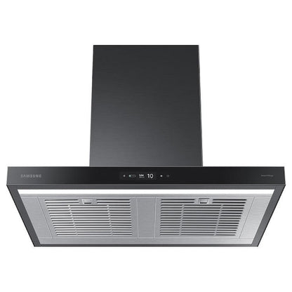 Samsung Bespoke NK30CB700W33AA Range Hood, 30 inch Exterior Width, Chimney, Wall Mounted, 630 CFM, Accepts Both
