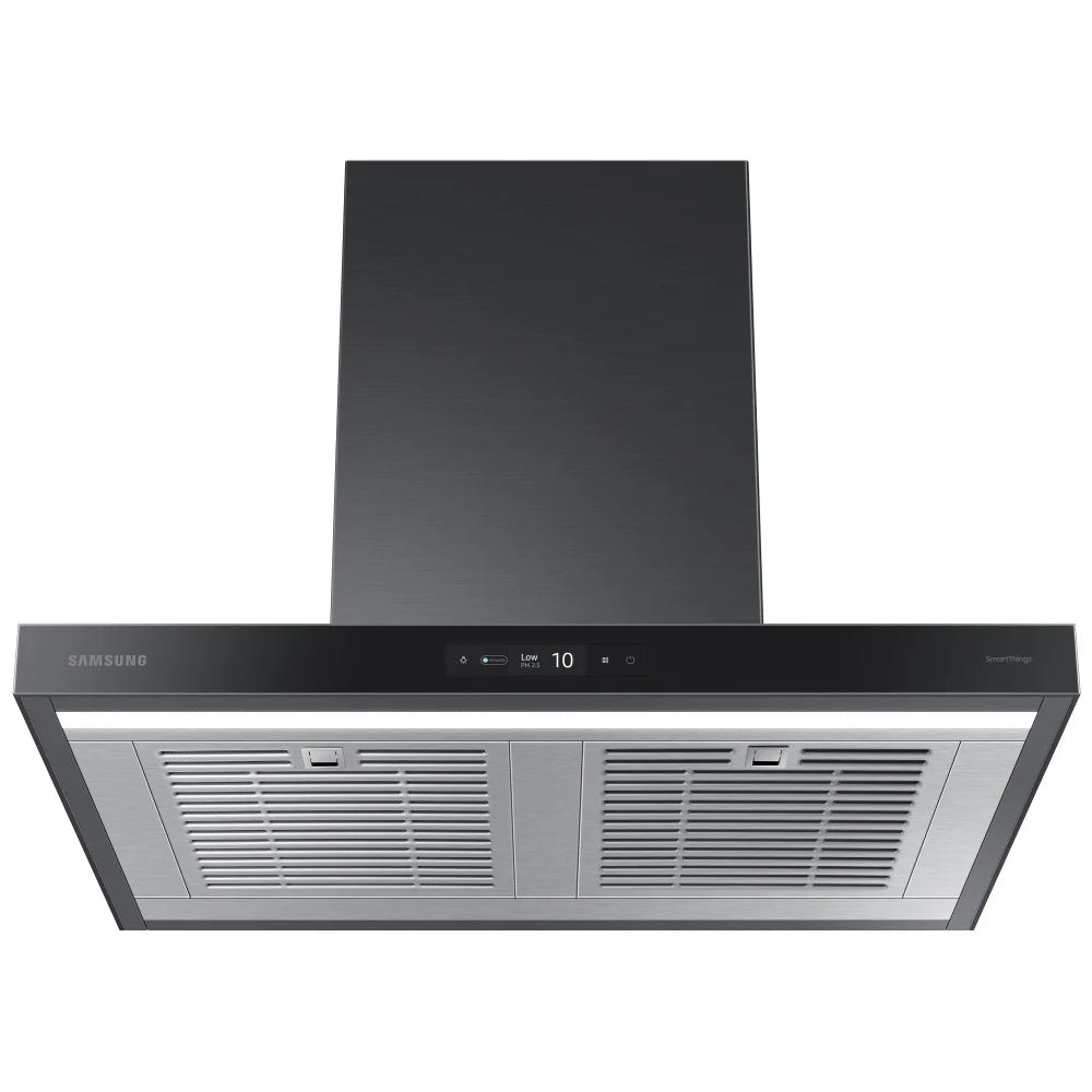 Samsung Bespoke NK30CB700W33AA Range Hood, 30 inch Exterior Width, Chimney, Wall Mounted, 630 CFM, Accepts Both