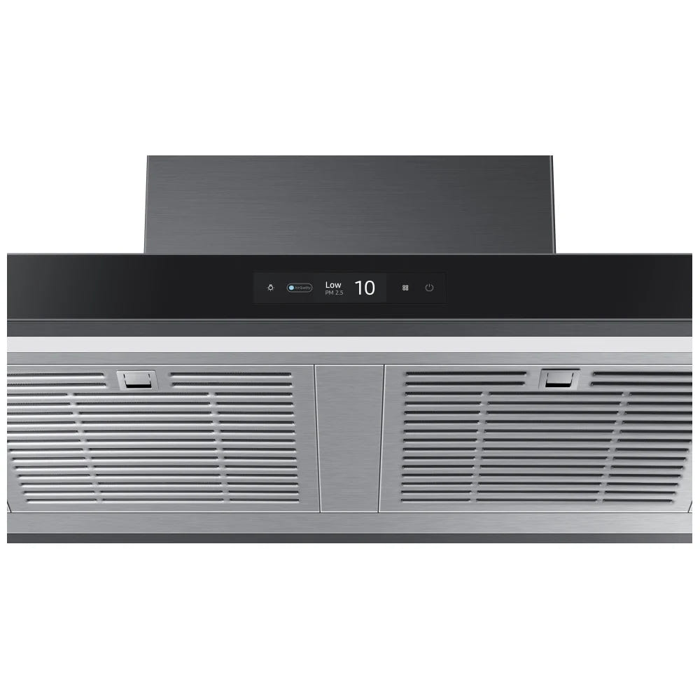 Samsung Bespoke NK30CB700W33AA Range Hood, 30 inch Exterior Width, Chimney, Wall Mounted, 630 CFM, Accepts Both