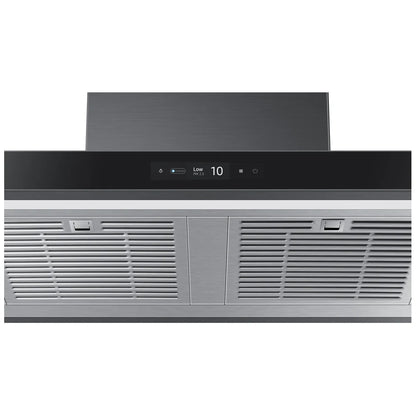 Samsung Bespoke NK30CB700W33AA Range Hood, 30 inch Exterior Width, Chimney, Wall Mounted, 630 CFM, Accepts Both