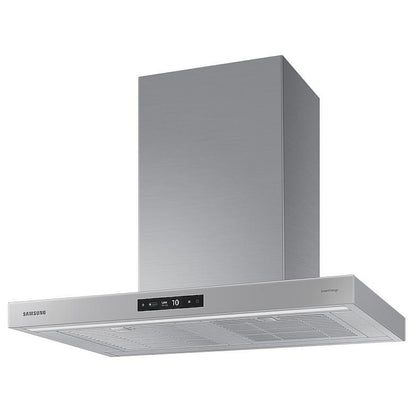 Samsung Bespoke NK30CB700WCGAA Range Hood, 30 inch Exterior Width, Chimney, Wall Mounted, 630 CFM, Accepts Both