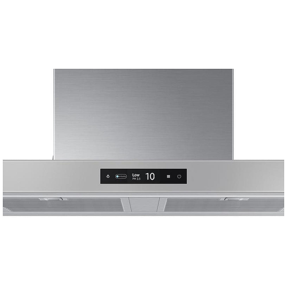Samsung Bespoke NK30CB700WCGAA Range Hood, 30 inch Exterior Width, Chimney, Wall Mounted, 630 CFM, Accepts Both
