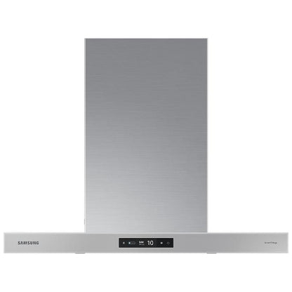 Samsung Bespoke NK30CB700WCGAA Range Hood, 30 inch Exterior Width, Chimney, Wall Mounted, 630 CFM, Accepts Both
