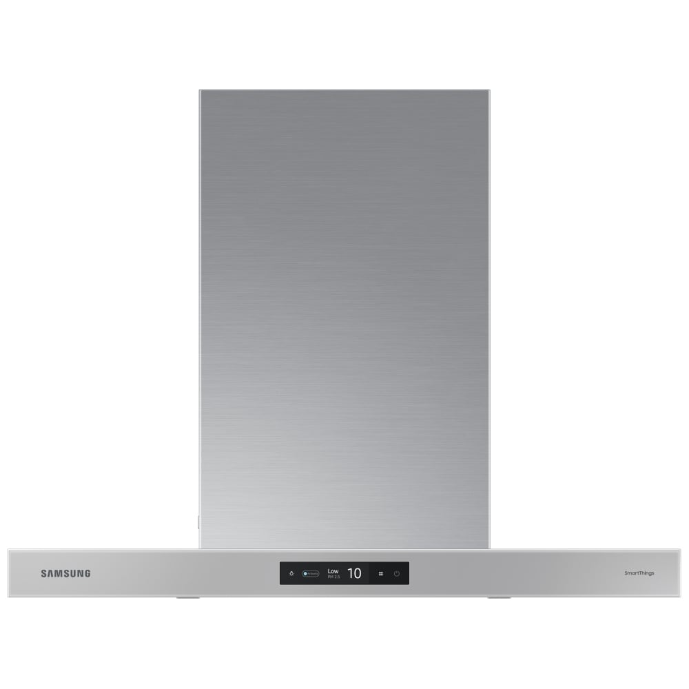Samsung Bespoke NK30CB700WCGAA Range Hood, 30 inch Exterior Width, Chimney, Wall Mounted, 630 CFM, Accepts Both