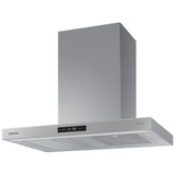 Samsung Bespoke NK30CB700WCGAA Range Hood, 30 inch Exterior Width, 630 CFM, LED, Charcoal Filters, Grey Glass colour