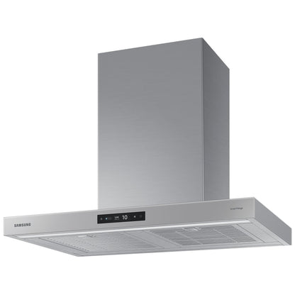 Samsung Bespoke NK30CB700WCGAA Range Hood, 30 inch Exterior Width, Chimney, Wall Mounted, 630 CFM, Accepts Both