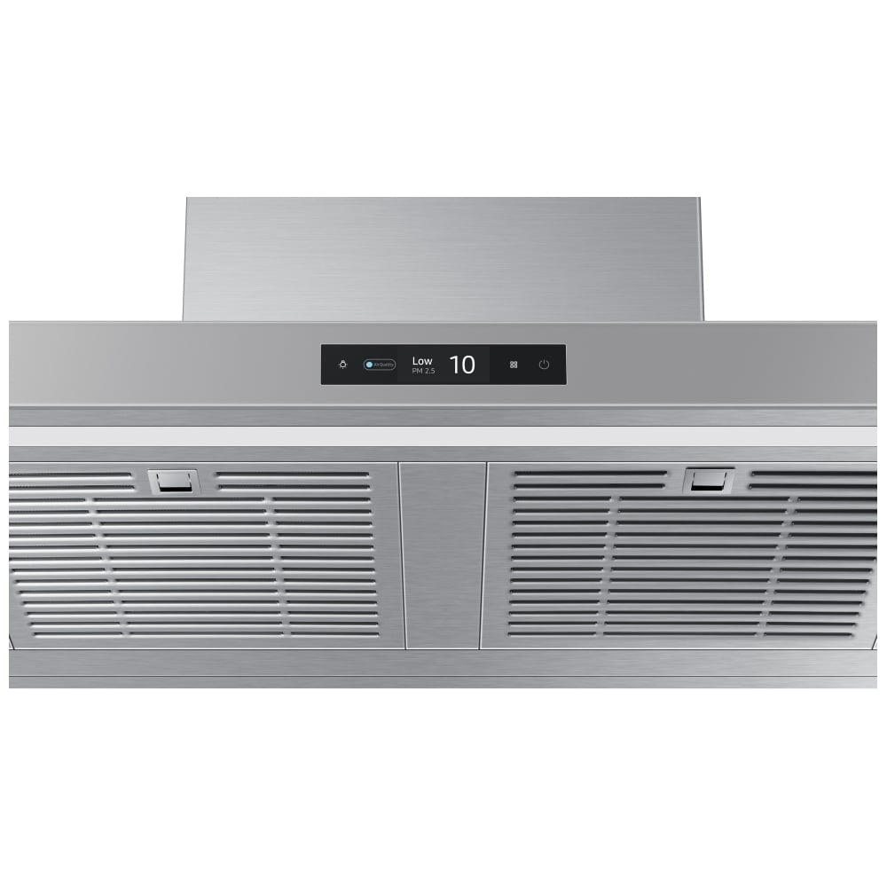 Samsung Bespoke NK30CB700WCGAA Range Hood, 30 inch Exterior Width, Chimney, Wall Mounted, 630 CFM, Accepts Both