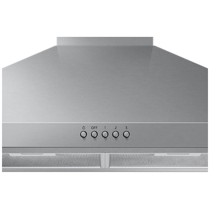 Samsung NK30R5000WS - NK30R5000WS/AA Range Hood, 30 inch Exterior Width, Chimney, 3, 390 CFM