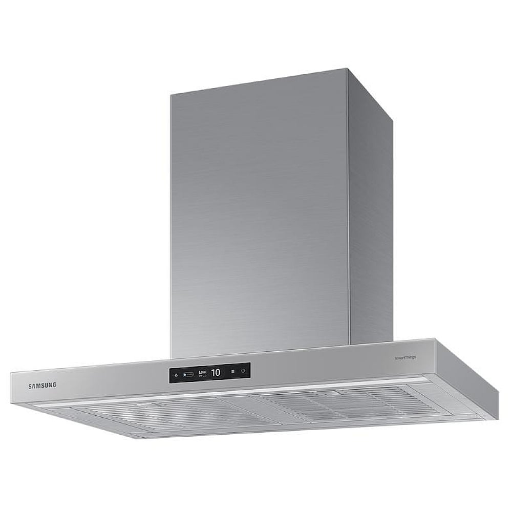 Samsung Bespoke NK36CB700WCGAA Range Hood, 36 inch Exterior Width, Chimney, Wall Mounted, 630 CFM, Accepts Both