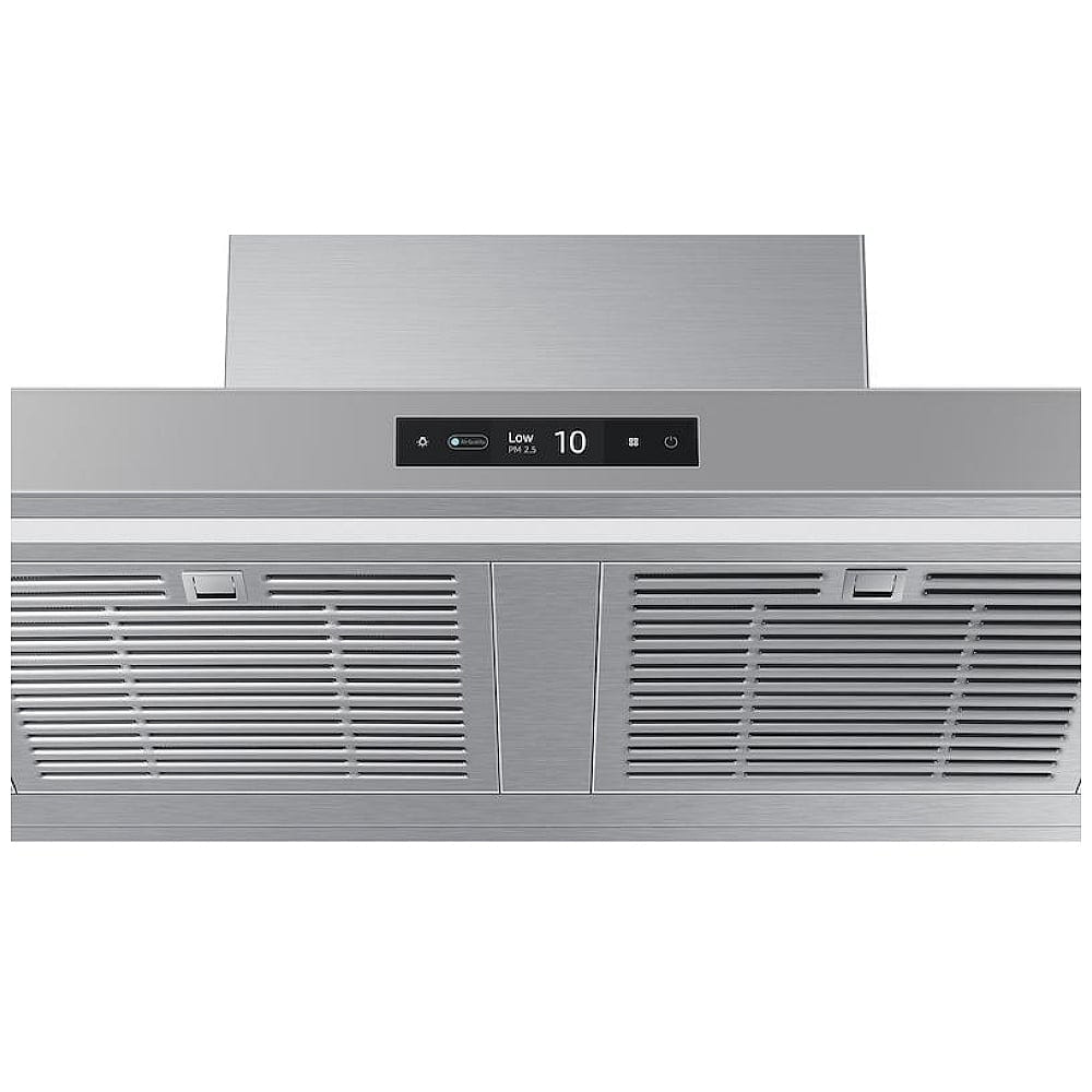 Samsung Bespoke NK36CB700WCGAA Range Hood, 36 inch Exterior Width, Chimney, Wall Mounted, 630 CFM, Accepts Both