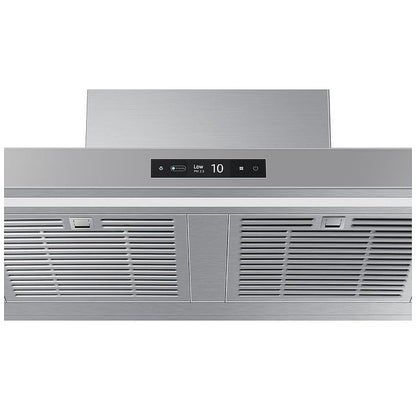 Samsung Bespoke NK36CB700WCGAA Range Hood, 36 inch Exterior Width, Chimney, Wall Mounted, 630 CFM, Accepts Both