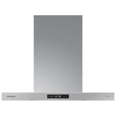 Samsung Bespoke NK36CB700WCGAA Range Hood, 36 inch Exterior Width, Chimney, Wall Mounted, 630 CFM, Accepts Both