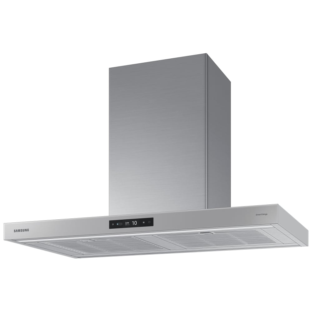 Samsung Bespoke NK36CB700WCGAA Range Hood, 36 inch Exterior Width, Chimney, Wall Mounted, 630 CFM, Accepts Both