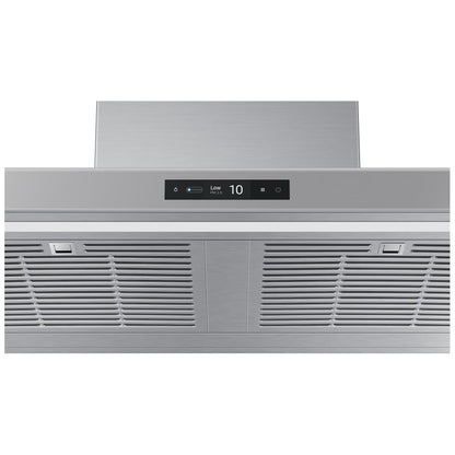 Samsung Bespoke NK36CB700WCGAA Range Hood, 36 inch Exterior Width, Chimney, Wall Mounted, 630 CFM, Accepts Both