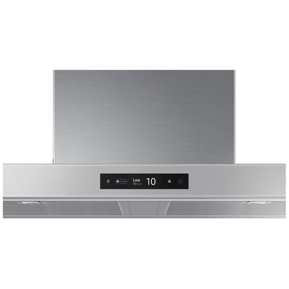 Samsung Bespoke NK36CB700WCGAA Range Hood, 36 inch Exterior Width, Chimney, Wall Mounted, 630 CFM, Accepts Both