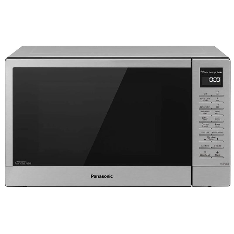 Panasonic NNGT69KSC Countertop Microwave, 20 inch Exterior Width, 1.1 cu. ft. Capacity, 1,100 W Watts, Stainless Steel colour