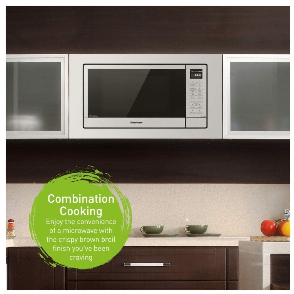 Panasonic NNGT69KSC Countertop Microwave, 20 inch Exterior Width, 1.1 cu. ft. Capacity, 1,100 W Watts, Stainless Steel colour Inverter Technology