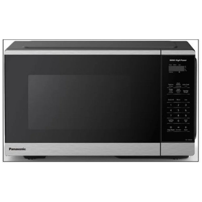 Panasonic NNSB42QSC Microwave, 20 inch Exterior Width, 0.9 cu. ft. Capacity, 900 W Watts, LED, Black Stainless Steel colour