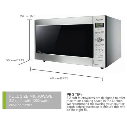 Panasonic NNSD965SC 24" Countertop Microwave 2.2 Cu. Ft 1200W