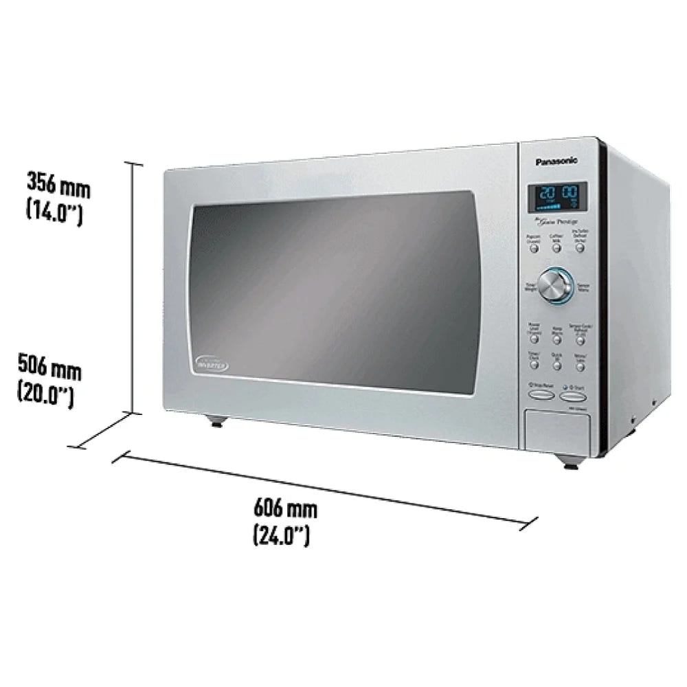Panasonic NNSD986SC Countertop Microwave 24" 2.2 cu. ft. Capacity, 1,200 W Watts