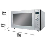 Panasonic NNSD986SC Countertop Microwave, 24 inch Exterior Width, 2.2 cu. ft. Capacity, 1,200 W Watts, Stainless Steel colour