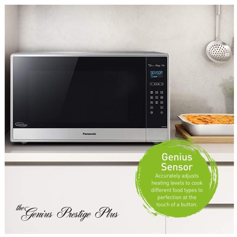 Panasonic NNSE995SC Countertop Microwave, 24 inch Exterior Width, 2.2 cu. ft. Capacity, 1,200 W Watts, Stainless Steel colour Cyclonic Inverter